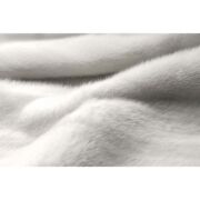 Γούνινο Ριχτάρι / Κουβέρτα από Άσπρο Μινκ (Βιζόν) k-310