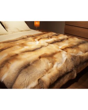 Golden Island Fur Blanket throw bedcover k-306