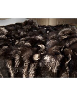 Silver Fox pcs Fur Blanket - Throw k-303