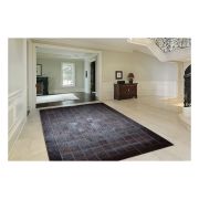 Hide rug crocco leather dark brown (t.moro)  with frame k-107