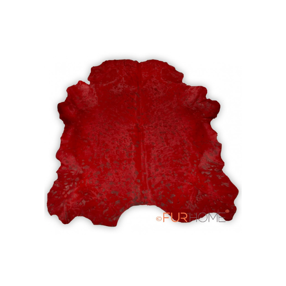 Whole cowhide red large D-053