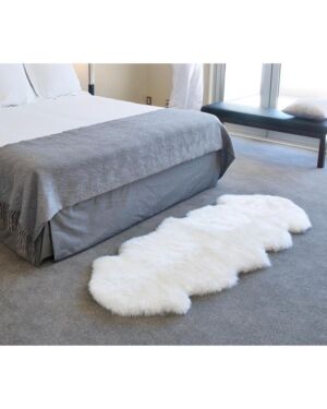 Sheepskin double Rug Colour Ivory - white