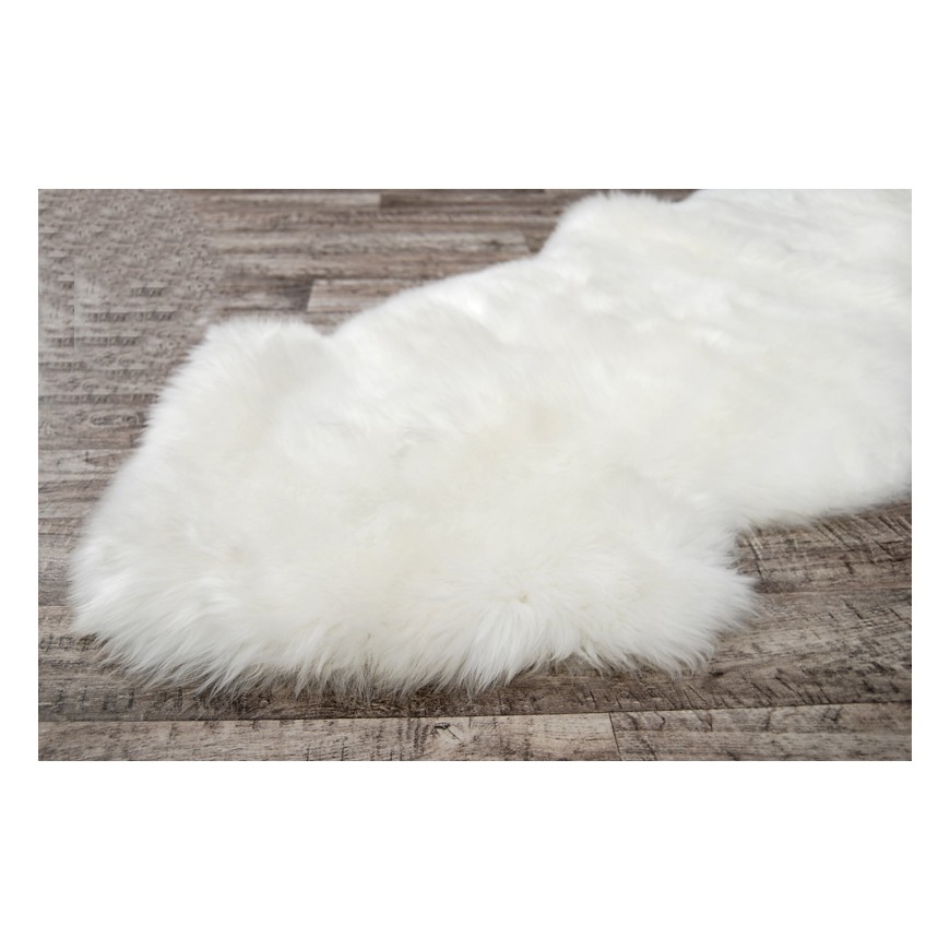Sheepskin double Rug Colour Ivory - white