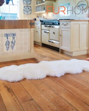 Sheepskin double Rug Colour Ivory - white