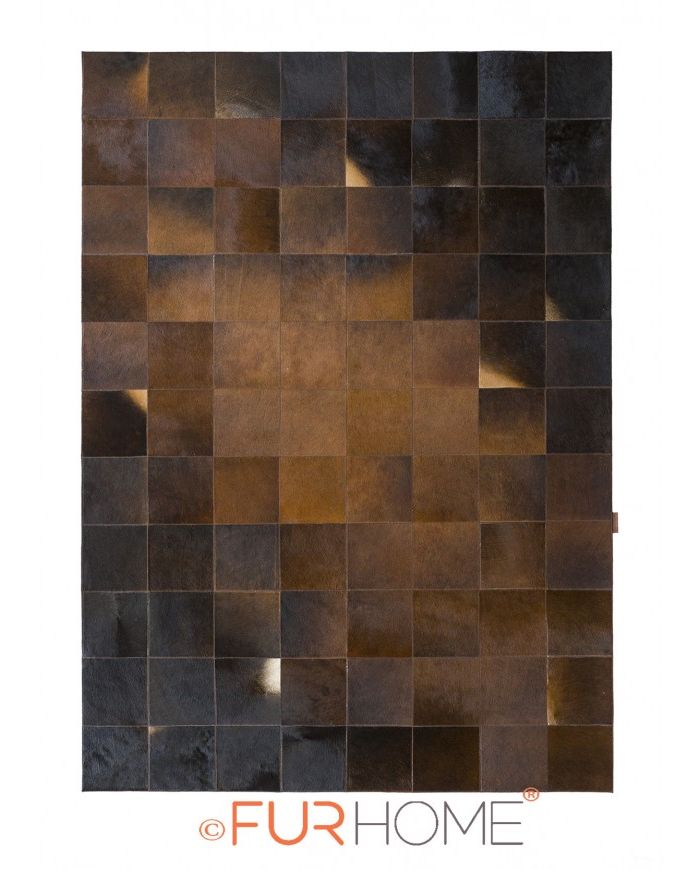 Leather Carpet Dark Brown Diagon k-105