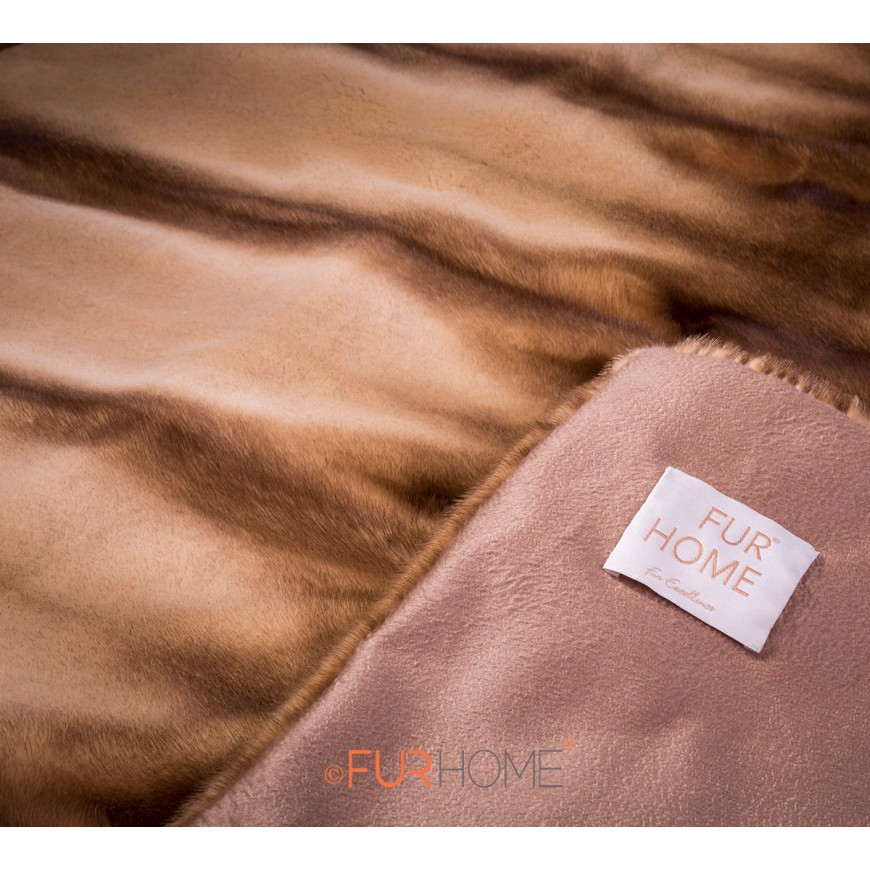 Golden Mink Shared Fur Blanket k-317