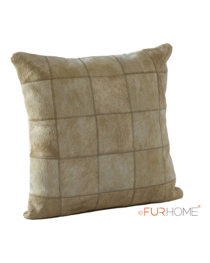 Cowhide cushion natural beige  10 natural G-525