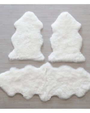 Sheepskin Set for bedroom 1 double 2 single