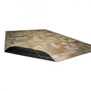 Gold Beige Patchwork Rug puzzle  Golden with frame k-136