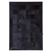 Black Leather Carpet with Border K-114
