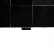 Leder Teppich Mosaik Weiß-Schwarz k-1218