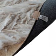 Sevron Fox Fur Champagne FR Beige Pony Skin k-1123