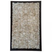 Sevron Fox Fur White Beige FR Crocco Leather k-1124