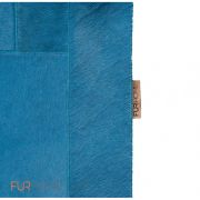 Luxury Leather Rug Design Puzzle Color Turquoise k-137