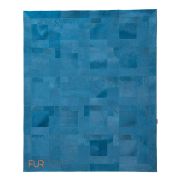 Luxury Leather Rug Design Puzzle Color Turquoise k-137