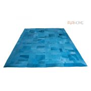 Luxury Leather Rug Design Puzzle Color Turquoise k-137