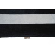 Leather Carpet White with double black edging K-158