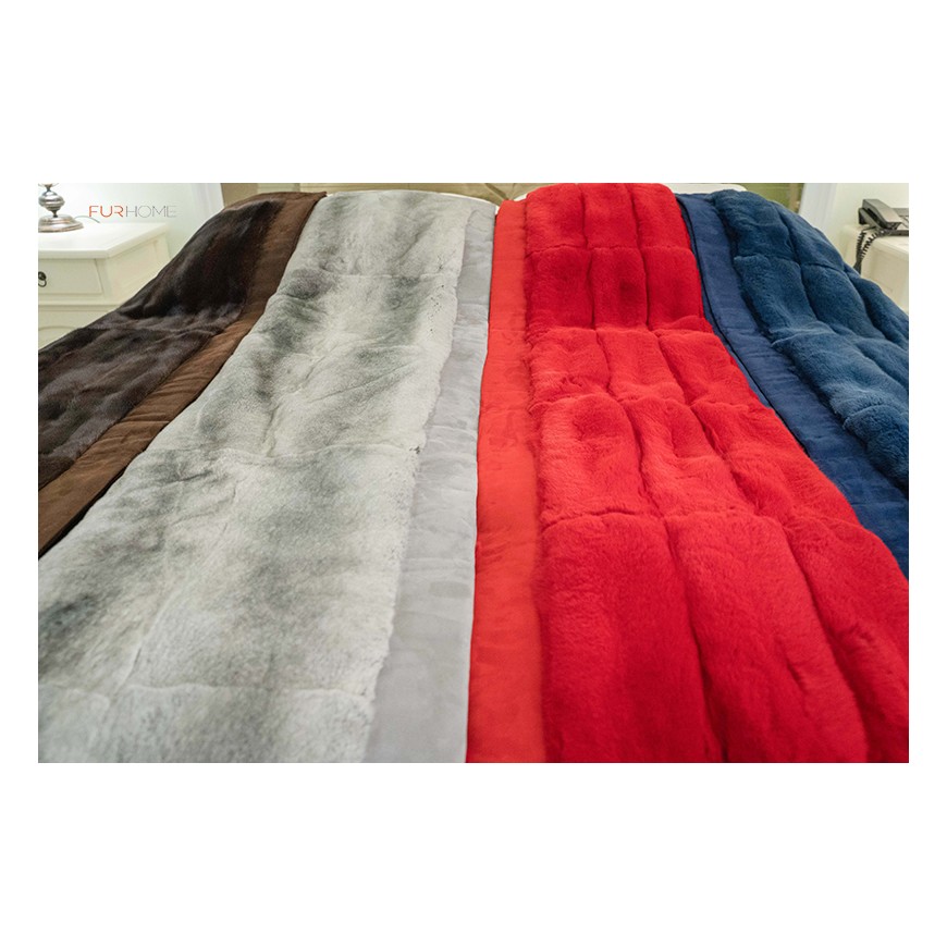 “The Ultimate Luxury: Blue Chinchilla Blanket”