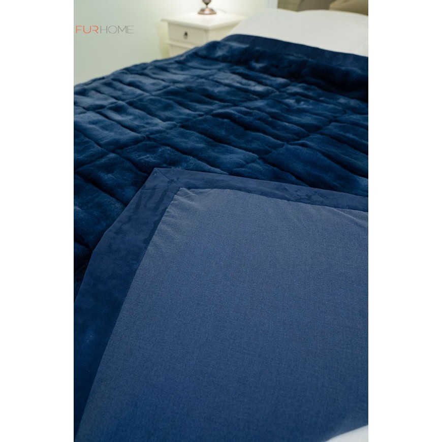 "The Ultimate Luxury: Blue Chinchilla Blanket"
