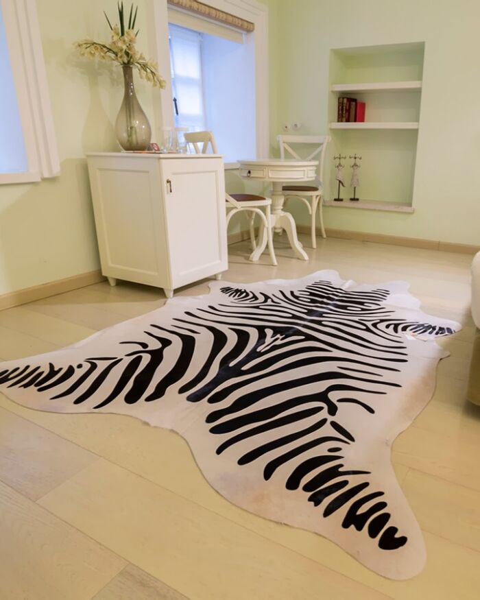 Kuhfellleder Zebra-Design