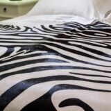 Rindsleder Zebra-Design